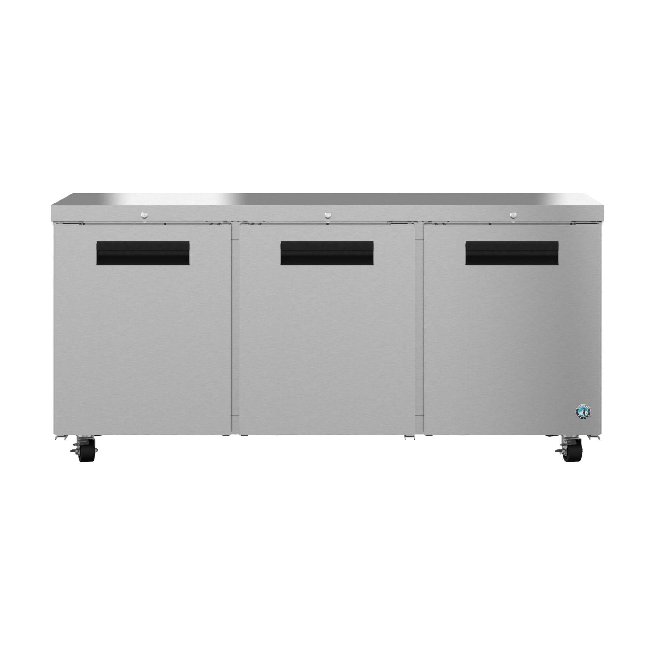 Hoshizaki Hoshizaki UR72B-01 Undercounter Refrigerator – 72” Three-Door Stainless Steel