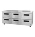 Hoshizaki Hoshizaki UR72B-D6 Undercounter Refrigerator – 72” Three-Section with Six Drawers