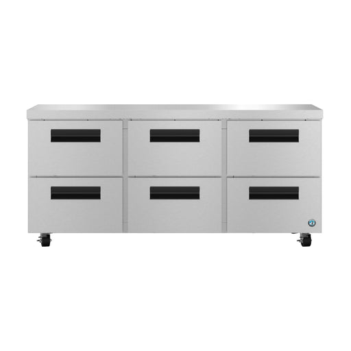 Hoshizaki Hoshizaki UR72B-D6 Undercounter Refrigerator – 72” Three-Section with Six Drawers