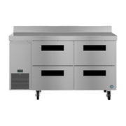 Hoshizaki Hoshizaki WLR60B-D4 60" Worktop Refrigerator with Four Drawers – Side Mount, Stainless Steel, NSF Certified