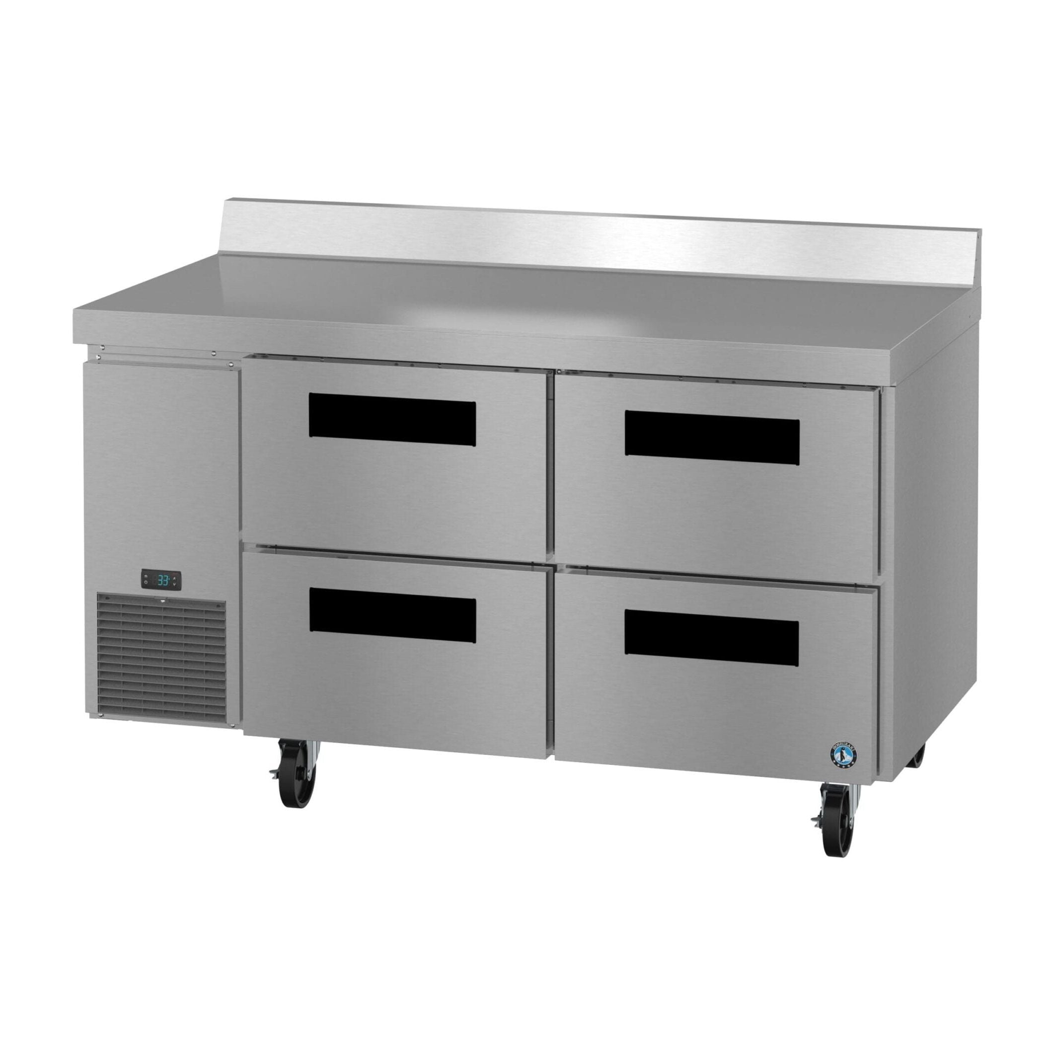 Hoshizaki Hoshizaki WLR60B-D4 60" Worktop Refrigerator with Four Drawers – Side Mount, Stainless Steel, NSF Certified