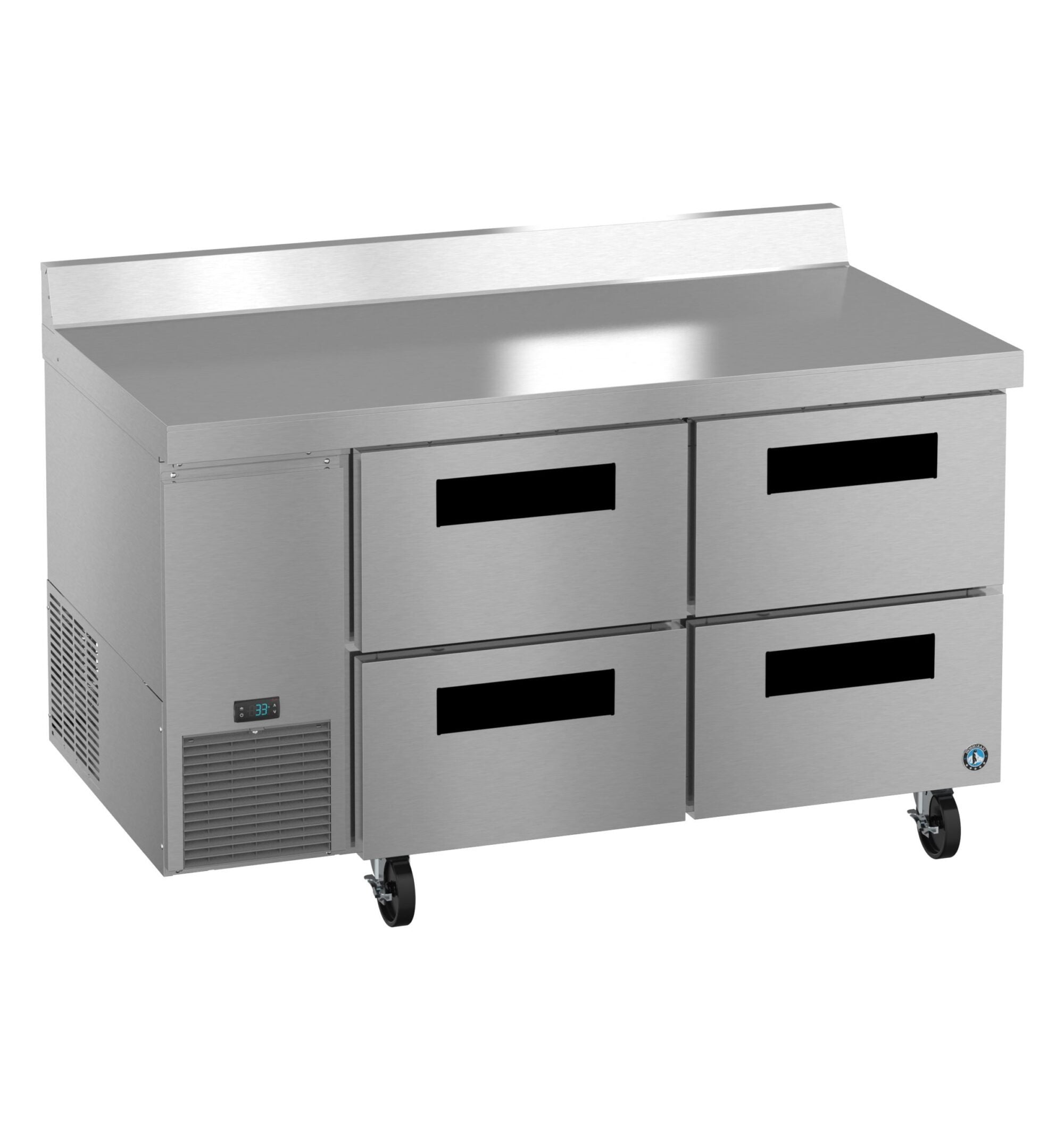 Hoshizaki Hoshizaki WLR60B-D4 60" Worktop Refrigerator with Four Drawers – Side Mount, Stainless Steel, NSF Certified