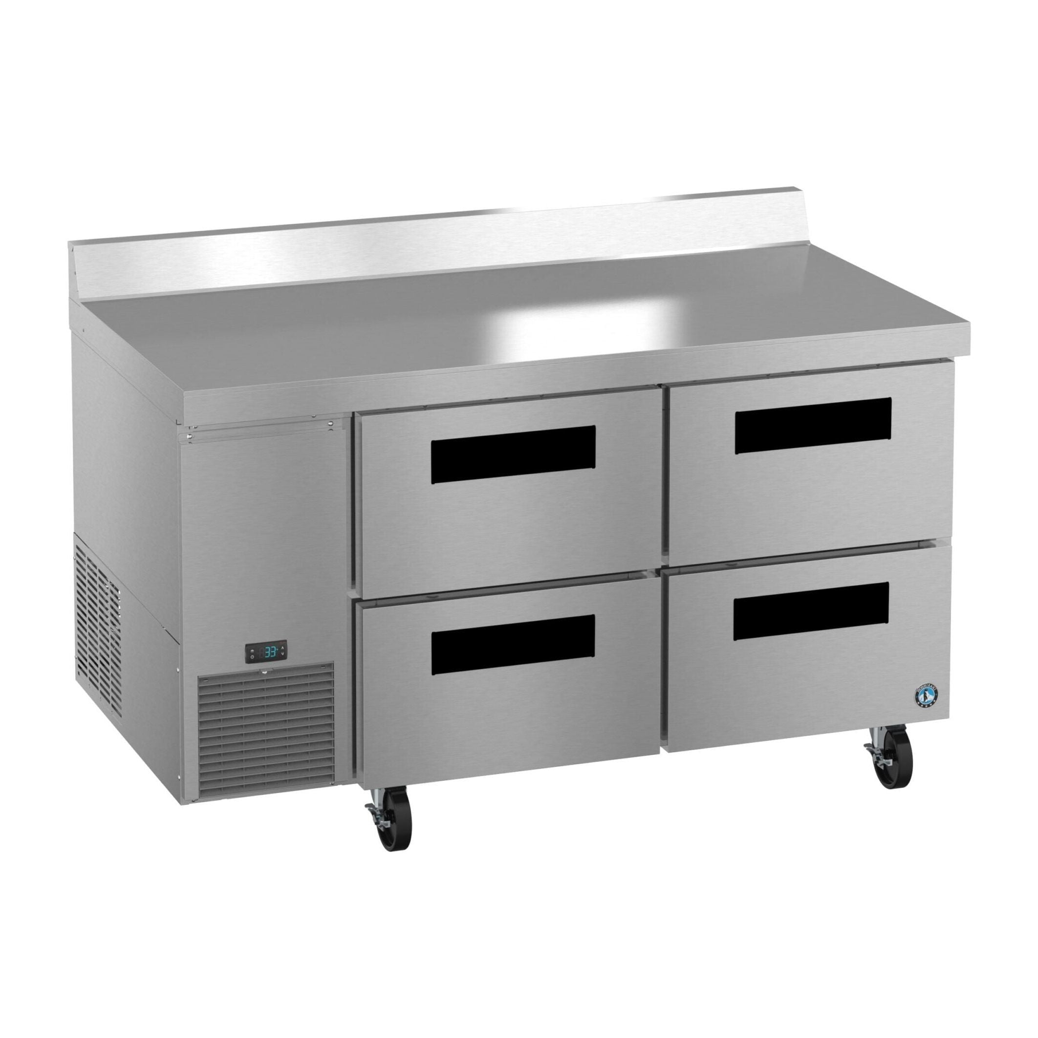 Hoshizaki Hoshizaki WLR60B-D4 60" Worktop Refrigerator with Four Drawers – Side Mount, Stainless Steel, NSF Certified