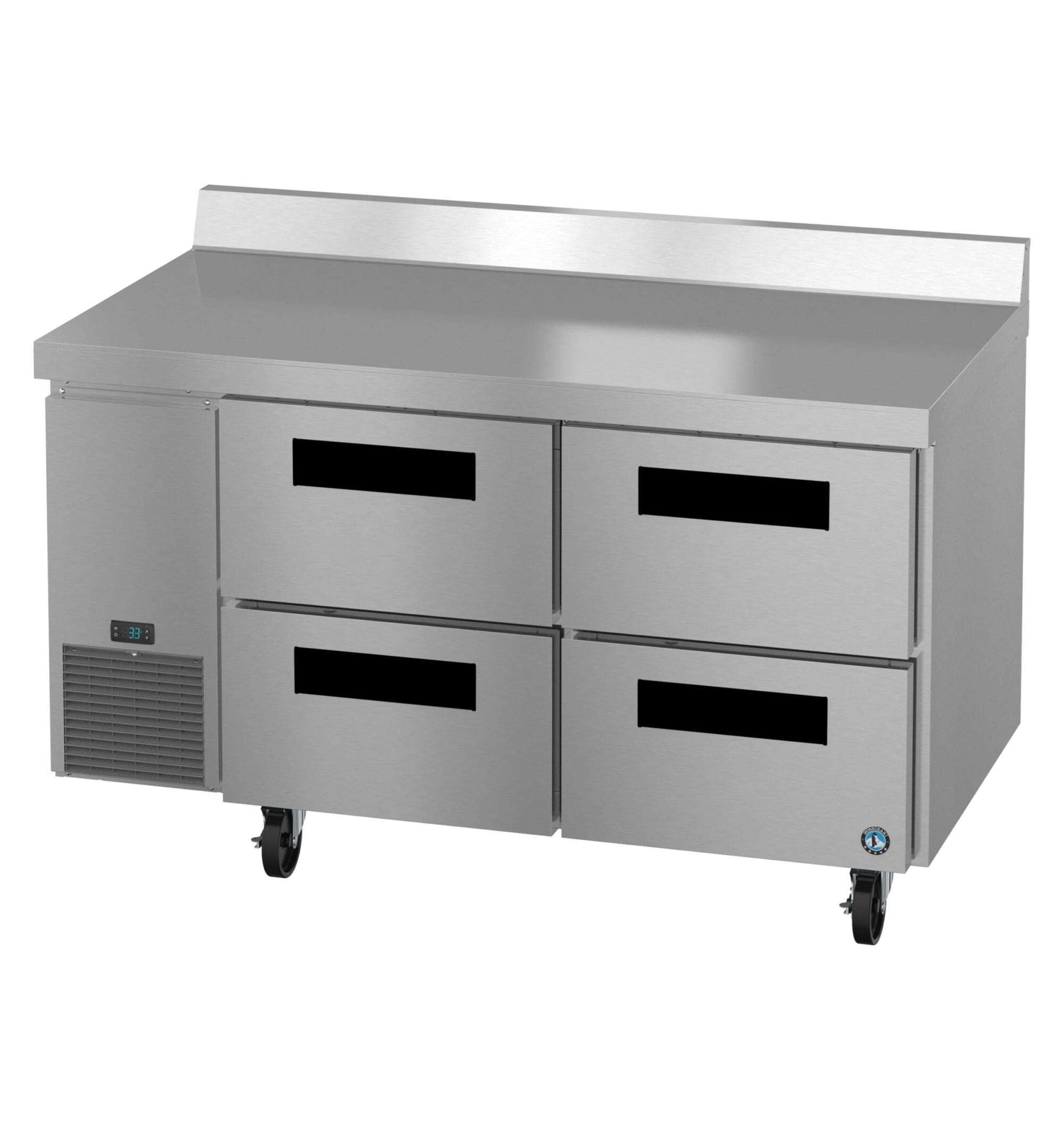 Hoshizaki Hoshizaki WLR60B-D4 60" Worktop Refrigerator with Four Drawers – Side Mount, Stainless Steel, NSF Certified