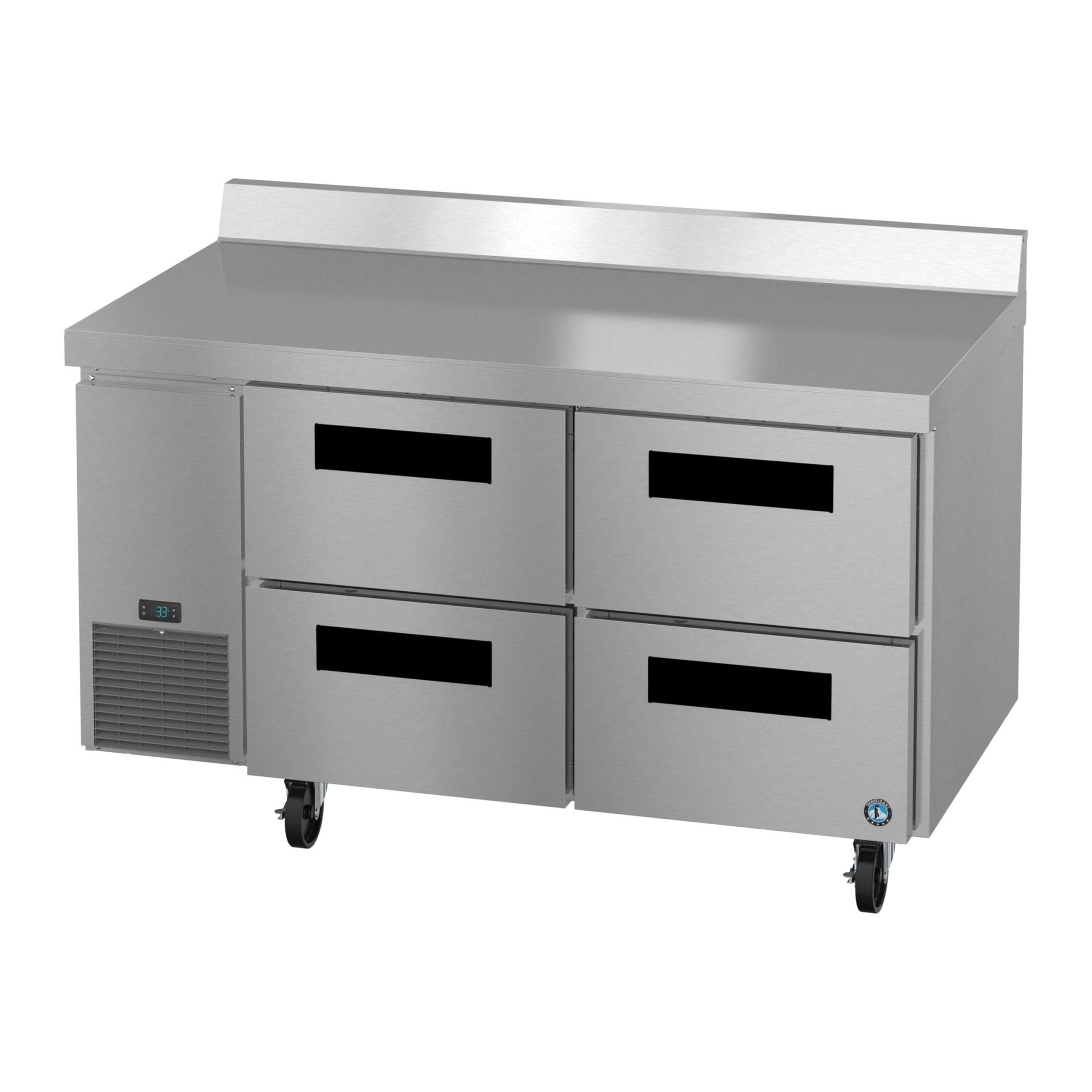 Hoshizaki Hoshizaki WLR60B-D4 60" Worktop Refrigerator with Four Drawers – Side Mount, Stainless Steel, NSF Certified