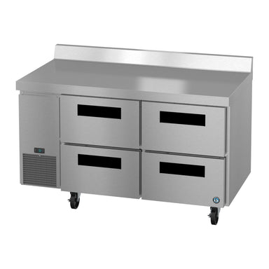 Hoshizaki Hoshizaki WLR60B-D4 60" Worktop Refrigerator with Four Drawers – Side Mount, Stainless Steel, NSF Certified