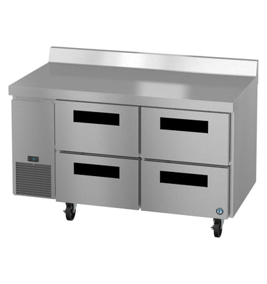 Hoshizaki Hoshizaki WLR60B-D4 60" Worktop Refrigerator with Four Drawers – Side Mount, Stainless Steel, NSF Certified