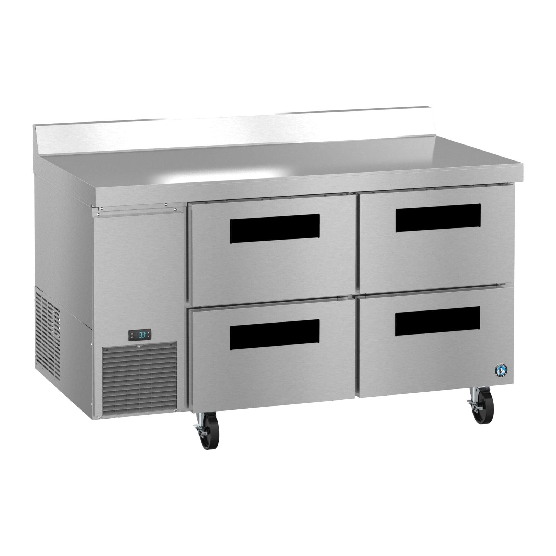 Hoshizaki Hoshizaki WLR60B-D4 60" Worktop Refrigerator with Four Drawers – Side Mount, Stainless Steel, NSF Certified