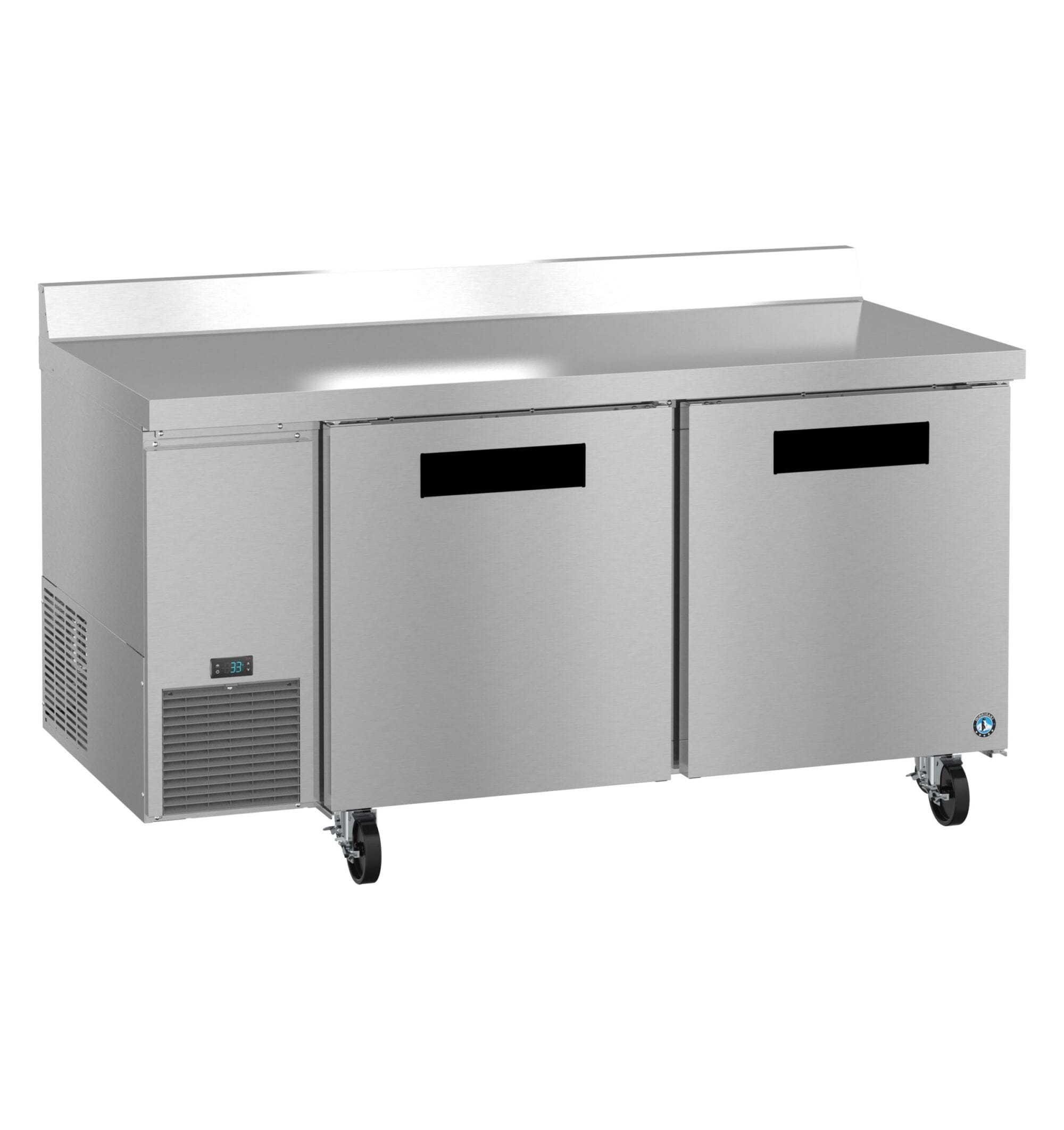 Hoshizaki Hoshizaki WLR67B 67" Worktop Refrigerator with Two Solid Doors – Side Mount, Stainless Steel, NSF Certified