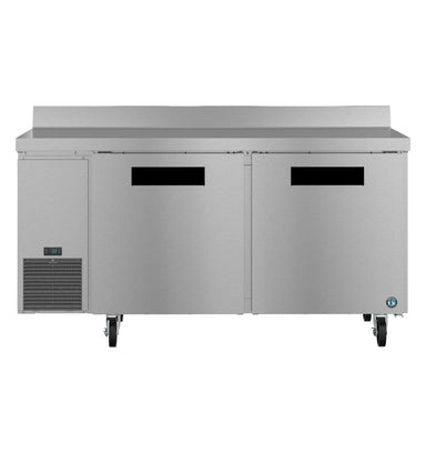 Hoshizaki Hoshizaki WLR67B 67" Worktop Refrigerator with Two Solid Doors – Side Mount, Stainless Steel, NSF Certified
