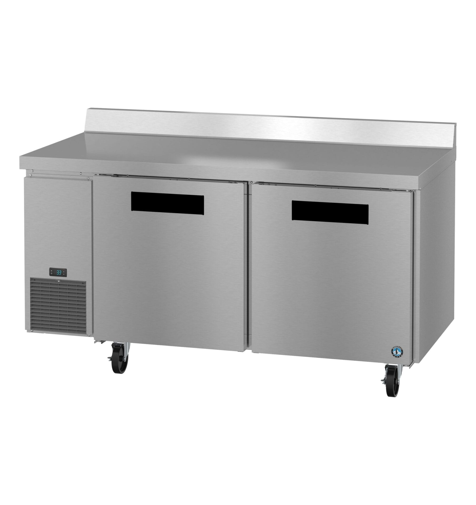 Hoshizaki Hoshizaki WLR67B 67" Worktop Refrigerator with Two Solid Doors – Side Mount, Stainless Steel, NSF Certified