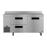 Hoshizaki Hoshizaki WLR67B-D2 67" Worktop Refrigerator with Two Solid Doors – Side Mount, Stainless Steel, NSF Certified