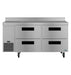 Hoshizaki Hoshizaki WLR67B-D4 67" Worktop Refrigerator with Four Drawers – Side Mount, Stainless Steel, NSF Certified