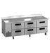 Hoshizaki Hoshizaki WLR93B-D6 Commercial Worktop Refrigerator – 93" Side-Mount, Six Drawers