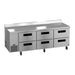 Hoshizaki Hoshizaki WLR93B-D6 Commercial Worktop Refrigerator – 93" Side-Mount, Six Drawers