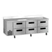 Hoshizaki Hoshizaki WLR93B-D6 Commercial Worktop Refrigerator – 93" Side-Mount, Six Drawers