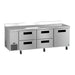 Hoshizaki Steehheart Worktop Refrigerator Hoshizaki WLR93B-D4 93" Steelheart Worktop Refrigerator w/ (3) Sections, (1) Door & (4) Drawers, 115v