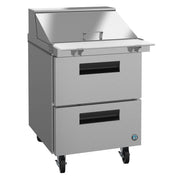 IronCladRestaurantSupply Hoshizaki SR27B-12MD2 Mega Top Prep Refrigerator – 27" One-Section with Dual Drawers