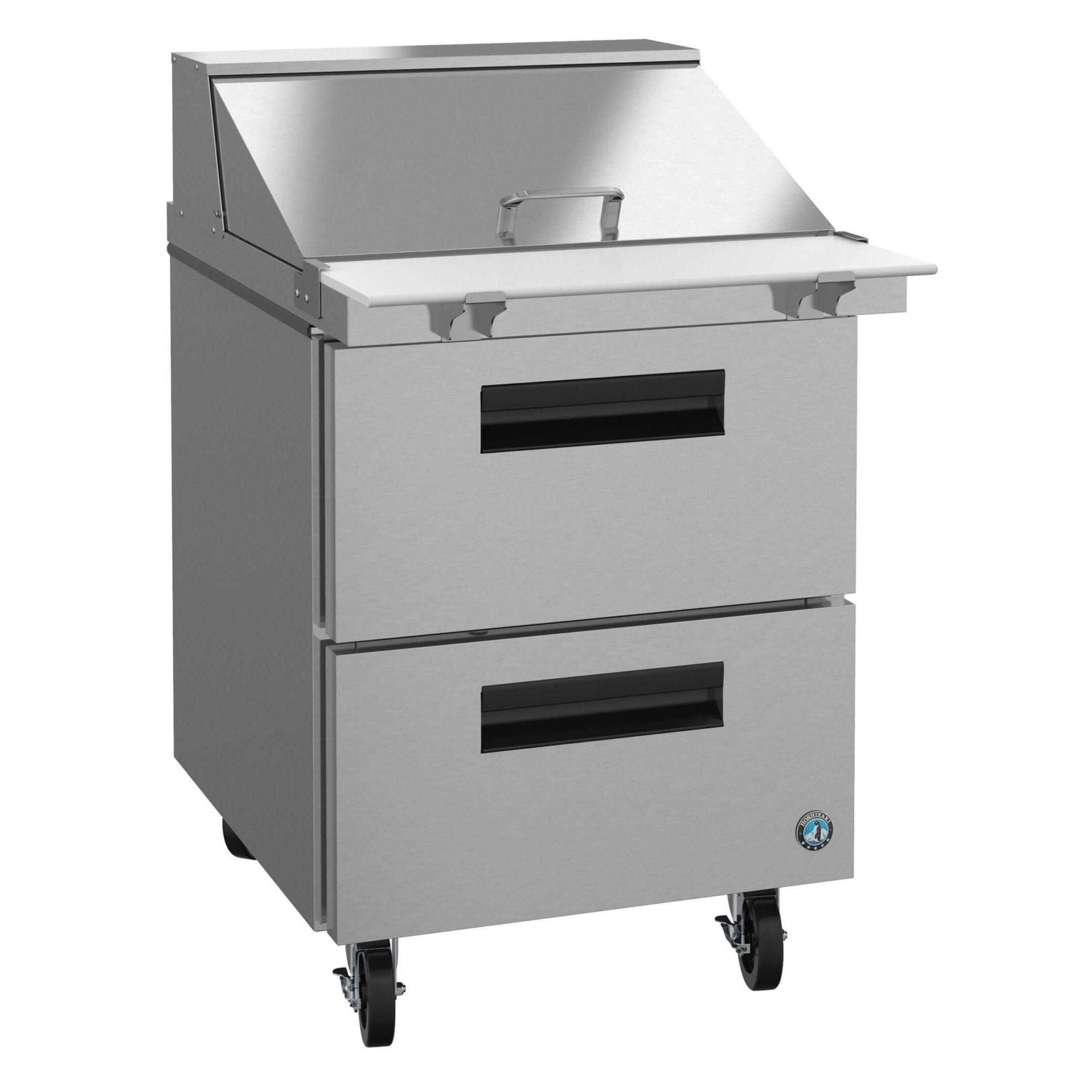 IronCladRestaurantSupply Hoshizaki SR27B-12MD2 Mega Top Prep Refrigerator – 27" One-Section with Dual Drawers